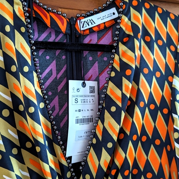 NWT Zara Printed Short Dress - Picture 4 of 7